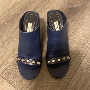 Balenciaga studded wedge shoes